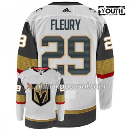 Vegas Golden Knights Dresy Marc-Andre Fleury 29 Adidas Bílá Authentic - Dětské